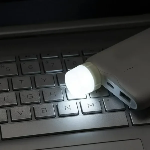 50/1pcs Mini USB Night Lights LED Warm White Eye Protection Book Reading Light USB PC Mobile Power Plug Charging Lamps Wholesale - Image 6