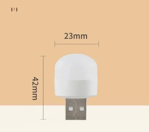 50/1pcs Mini USB Night Lights LED Warm White Eye Protection Book Reading Light USB PC Mobile Power Plug Charging Lamps Wholesale - Image 5